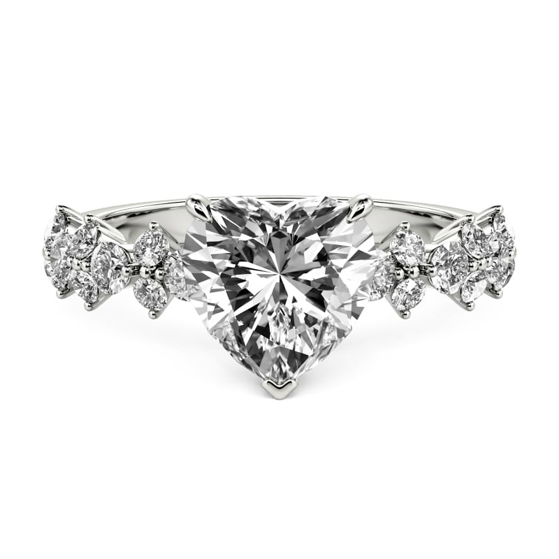 Jeulia Star Trails Custom Heart Promise Ring