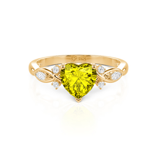 Jeulia Classic Infinity Custom Heart Ring