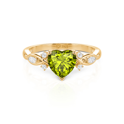 Jeulia Classic Infinity Custom Heart Ring