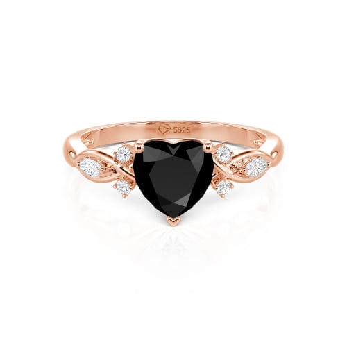 Jeulia Classic Infinity Custom Heart Ring
