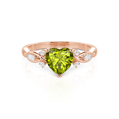 Jeulia Classic Infinity Custom Heart Ring