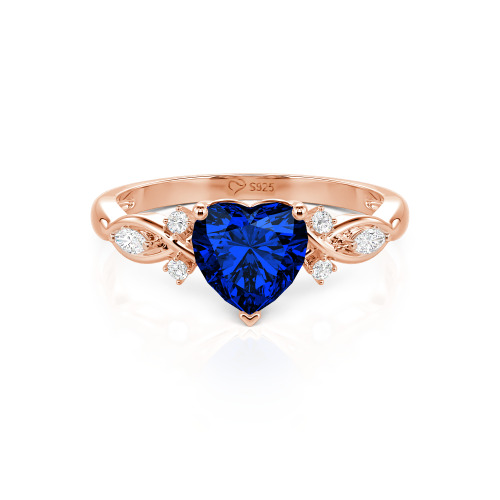 Jeulia Classic Infinity Custom Heart Ring