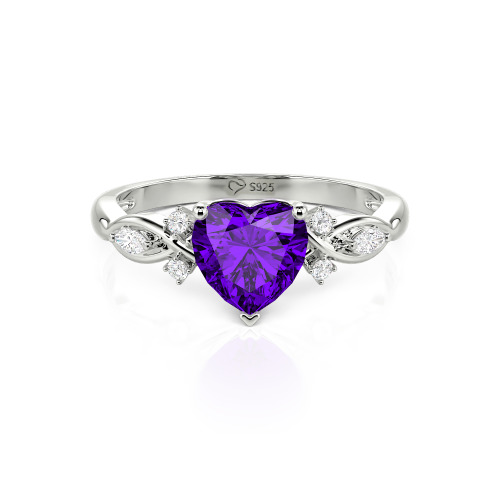 Jeulia Classic Infinity Custom Heart Ring