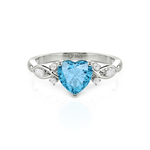 Jeulia Classic Infinity Custom Heart Ring