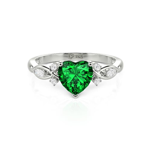 Jeulia Classic Infinity Custom Heart Ring