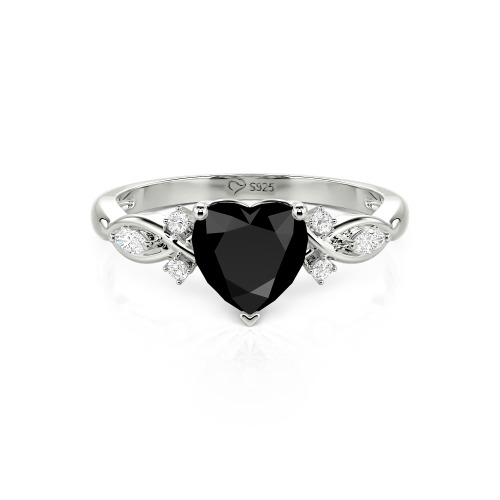Jeulia Classic Infinity Custom Heart Ring