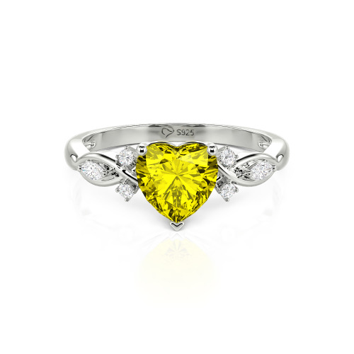 Jeulia Classic Infinity Custom Heart Ring