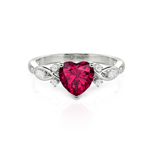 Jeulia Classic Infinity Custom Heart Ring