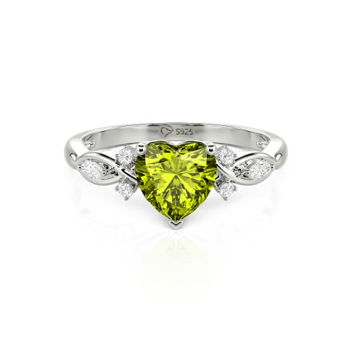 Jeulia Classic Infinity Custom Heart Ring