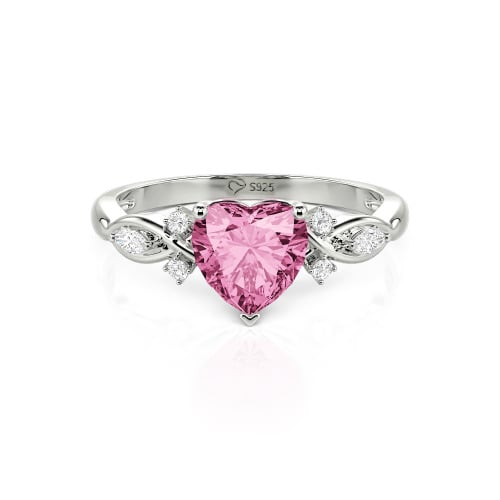 Jeulia Classic Infinity Custom Heart Ring