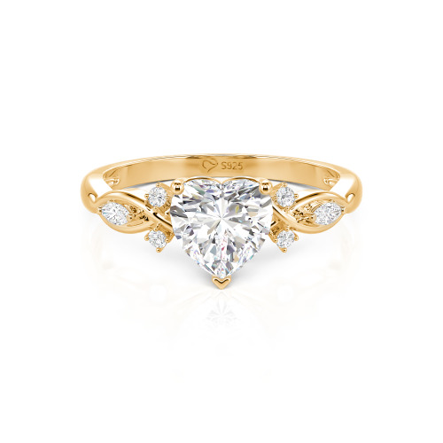 Jeulia Classic Infinity Custom Heart Ring