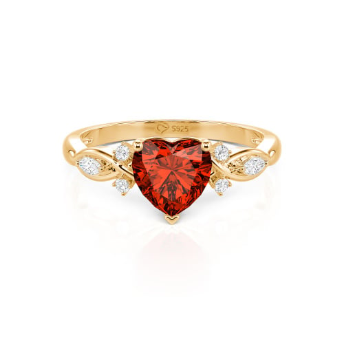 Jeulia Classic Infinity Custom Heart Ring