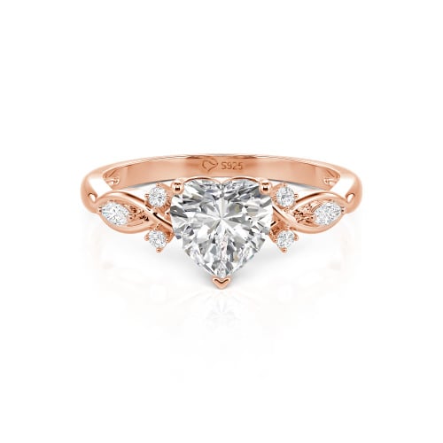 Jeulia Classic Infinity Custom Heart Ring