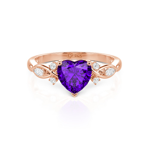 Jeulia Classic Infinity Custom Heart Ring