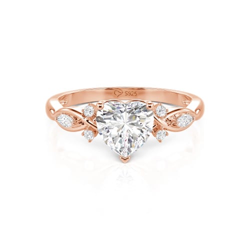 Jeulia Classic Infinity Custom Heart Ring