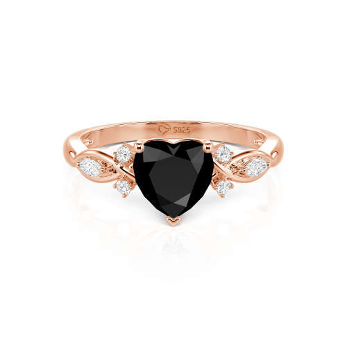 Jeulia Classic Infinity Custom Heart Ring