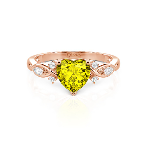 Jeulia Classic Infinity Custom Heart Ring