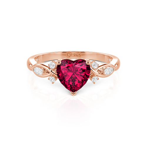 Jeulia Classic Infinity Custom Heart Ring