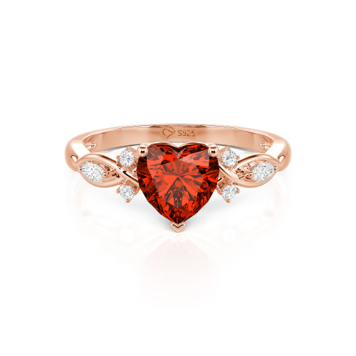 Jeulia Classic Infinity Custom Heart Ring