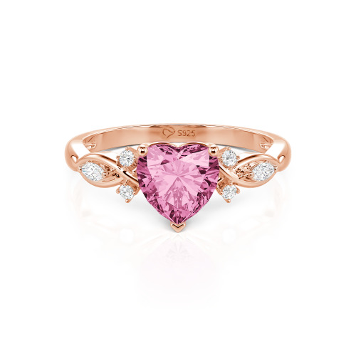 Jeulia Classic Infinity Custom Heart Ring