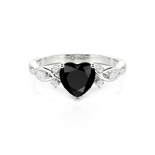Jeulia Classic Infinity Custom Heart Ring