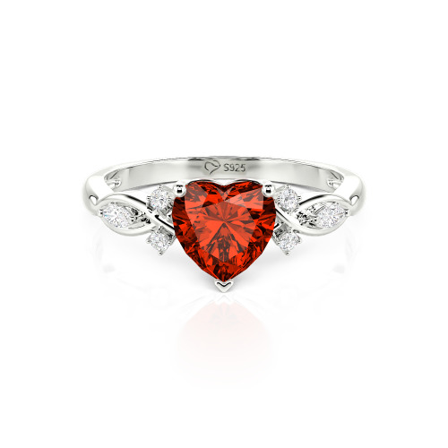 Jeulia Classic Infinity Custom Heart Ring