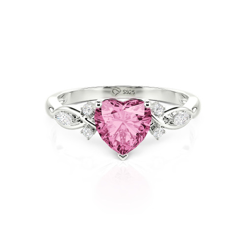 Jeulia Classic Infinity Custom Heart Ring
