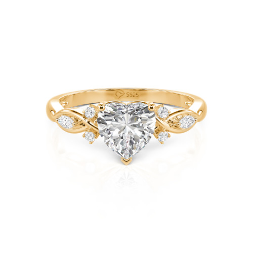 Jeulia Classic Infinity Custom Heart Ring