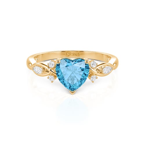 Jeulia Classic Infinity Custom Heart Ring