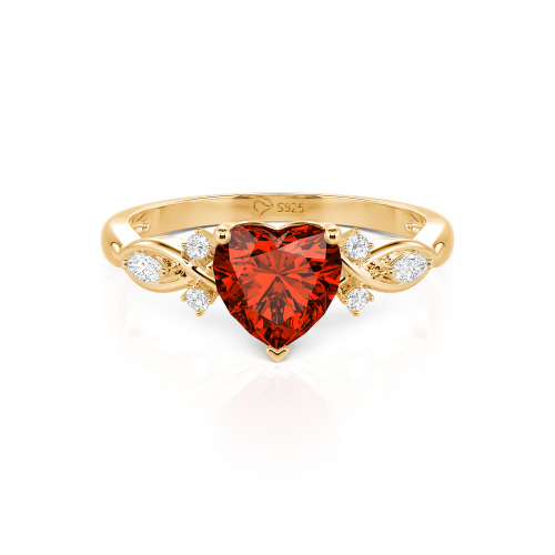 Jeulia Classic Infinity Custom Heart Ring