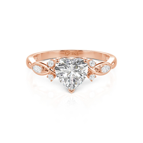 Jeulia Classic Infinity Custom Heart Ring