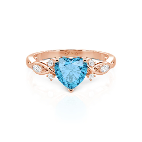 Jeulia Classic Infinity Custom Heart Ring