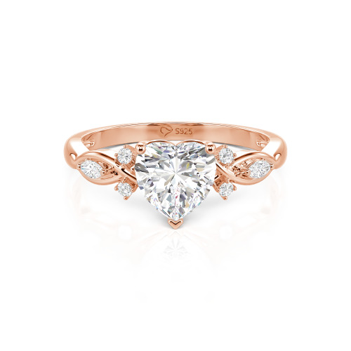 Jeulia Classic Infinity Custom Heart Ring