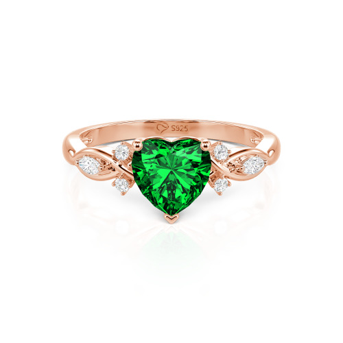 Jeulia Classic Infinity Custom Heart Ring