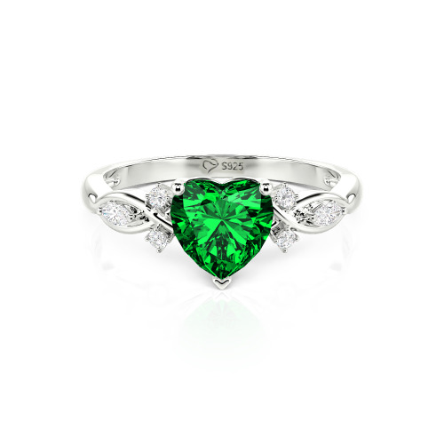 Jeulia Classic Infinity Custom Heart Ring