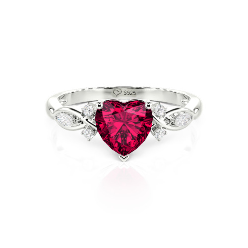 Jeulia Classic Infinity Custom Heart Ring