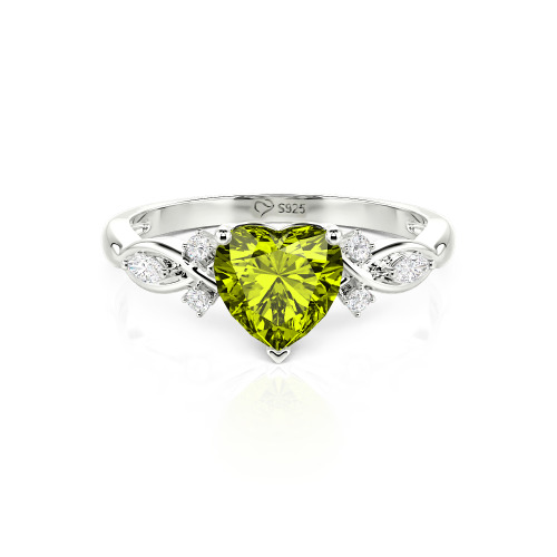 Jeulia Classic Infinity Custom Heart Ring