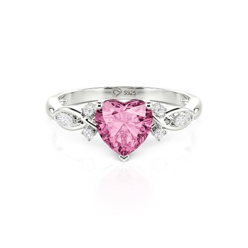 Jeulia Classic Infinity Custom Heart Ring