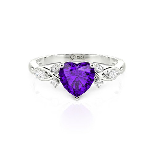 Jeulia Classic Infinity Custom Heart Ring