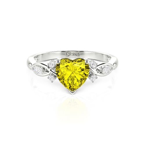 Jeulia Classic Infinity Custom Heart Ring