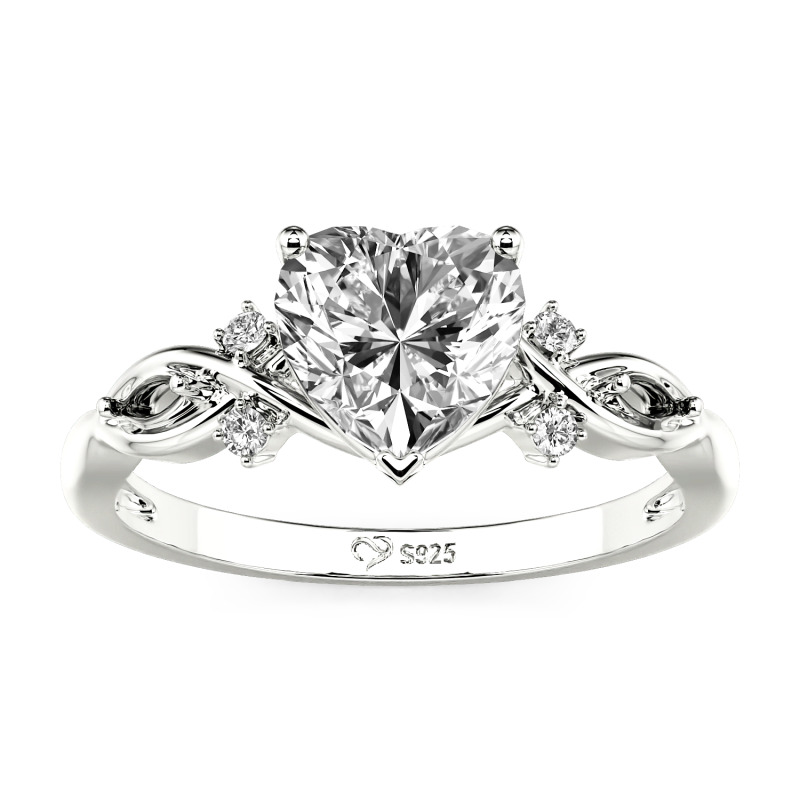 Jeulia Bague Cœur Infini Classique Personnalisée