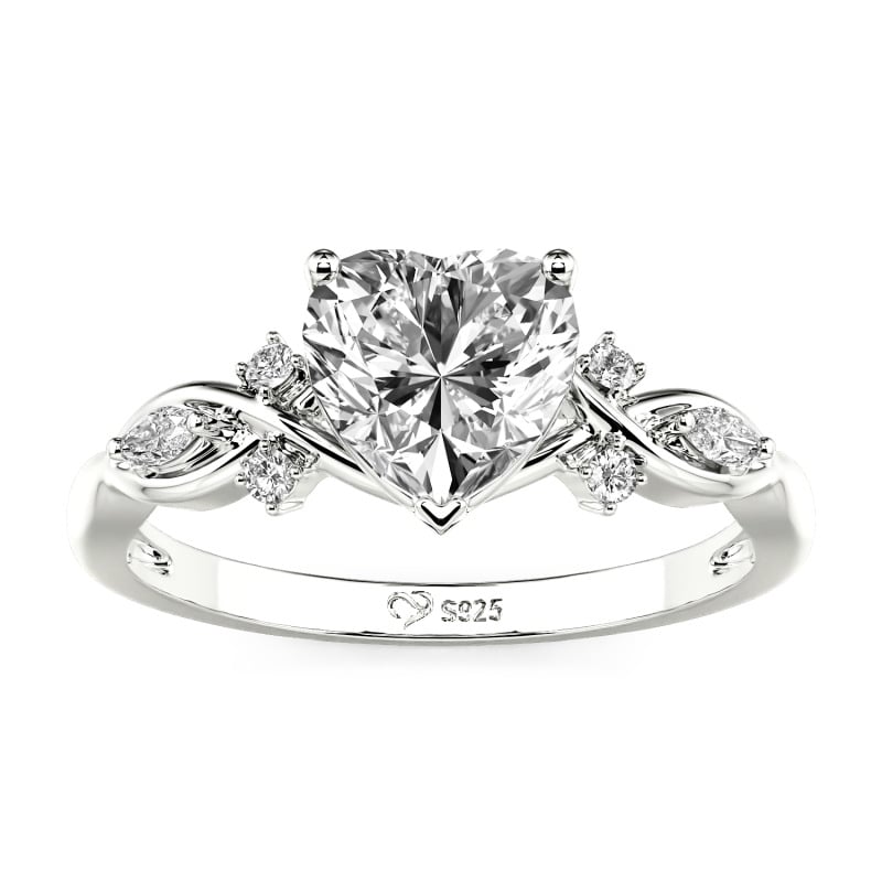 Jeulia Classic Infinity Custom Heart Ring