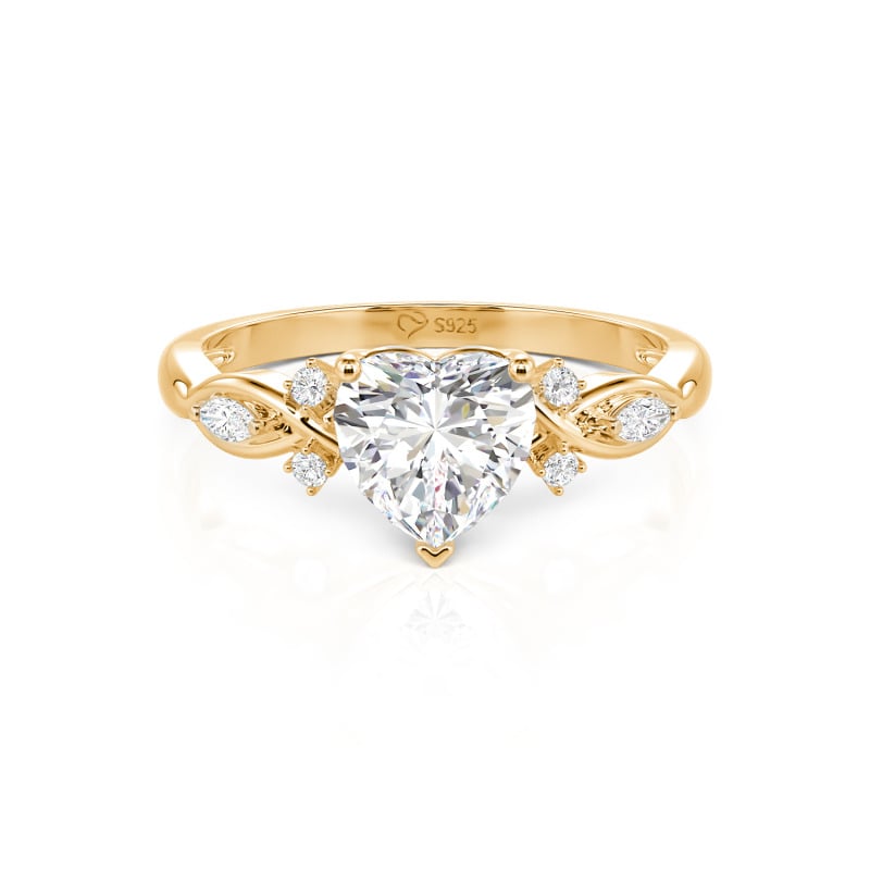 Jeulia Classic Infinity Custom Heart Ring