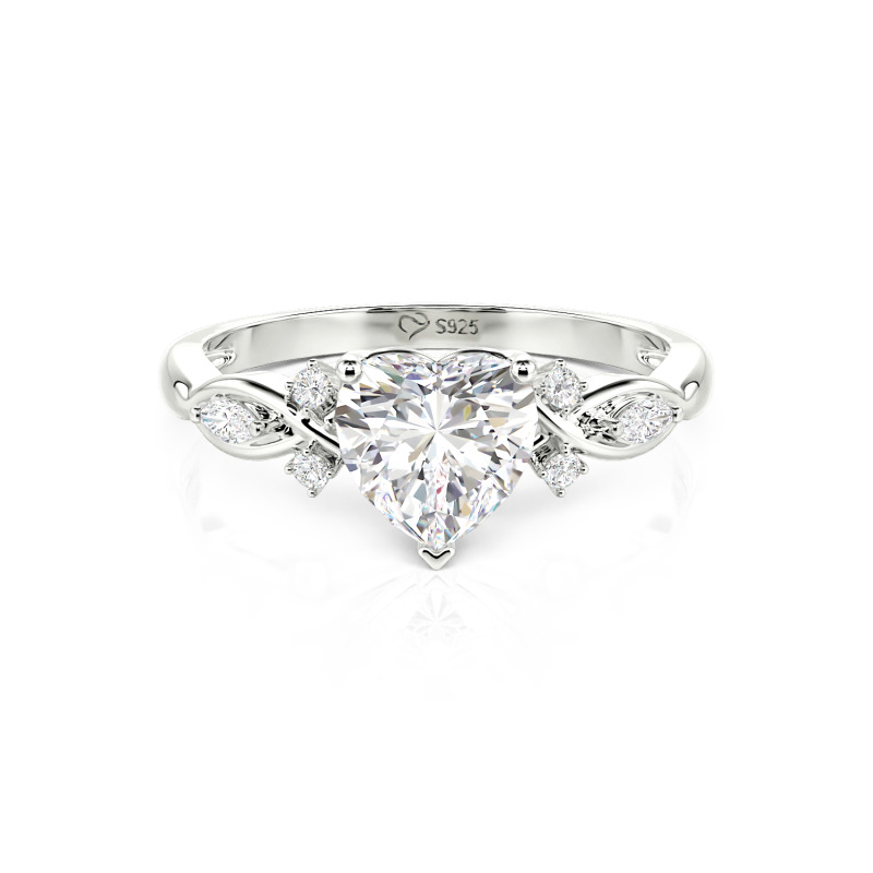 Jeulia Classic Infinity Custom Heart Ring