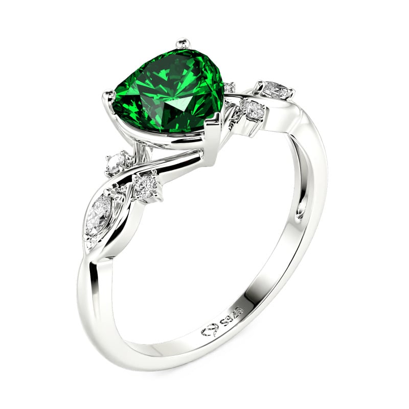 Jeulia Classic Infinity Custom Heart Ring