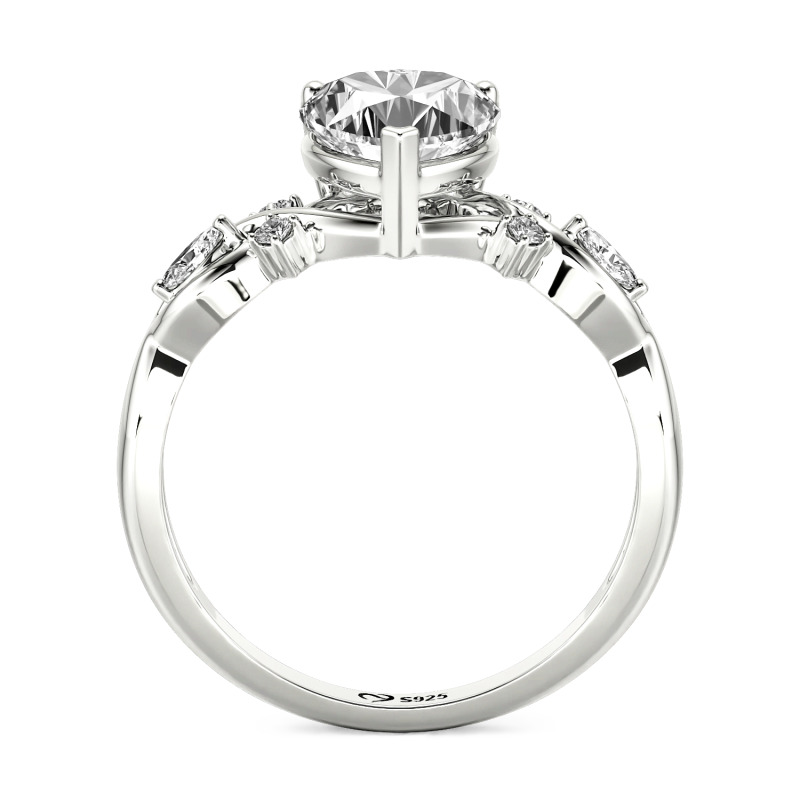 Jeulia Classic Infinity Custom Heart Ring