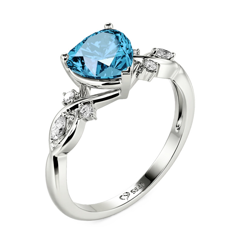 Jeulia Double Custom Infinity Heart Promise Ring