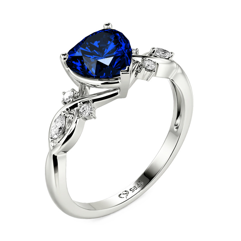 Jeulia Double Custom Infinity Heart Promise Ring