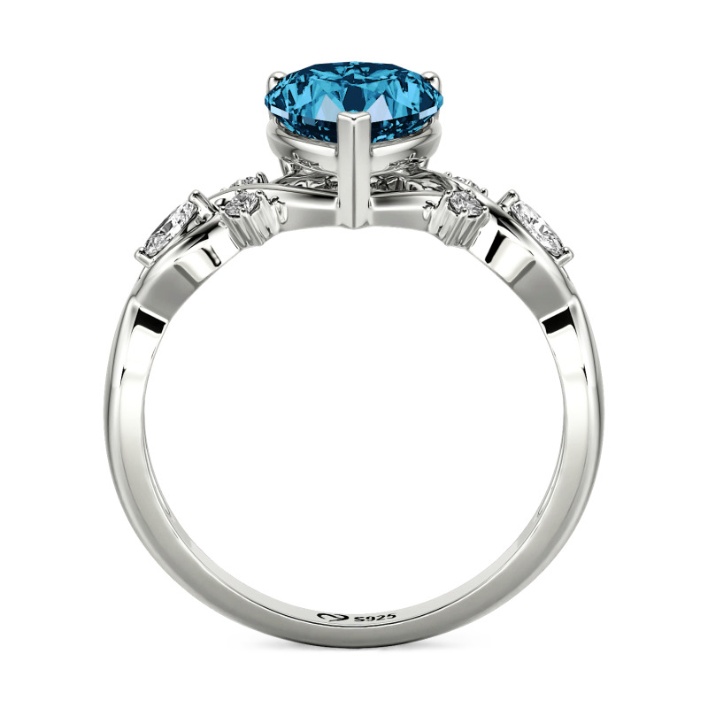 Jeulia Double Custom Infinity Heart Promise Ring