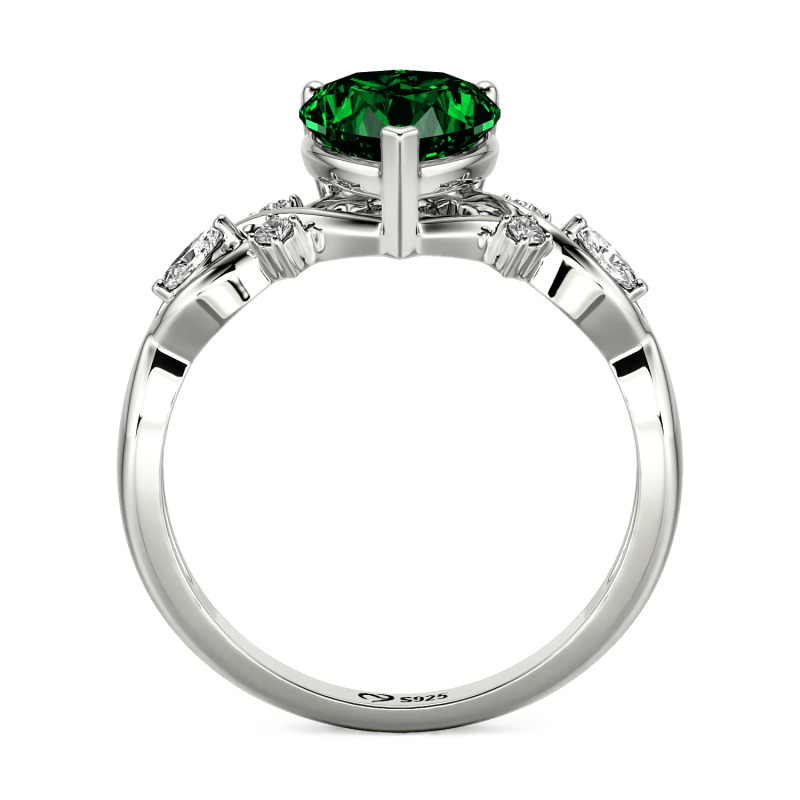 Jeulia Double Custom Infinity Heart Promise Ring